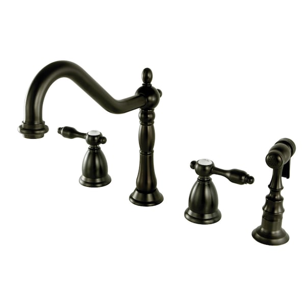 KS1795TALBS Widespread Kitchen Faucet, Oil Rubbed Bronze